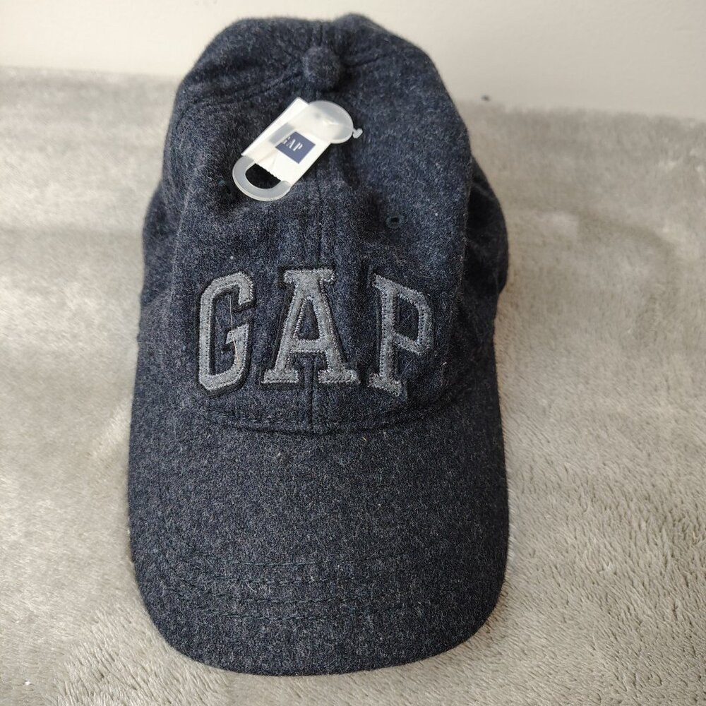 GAP Hat Strapback Gray Adjustable Wool Blend Logo… - image 2